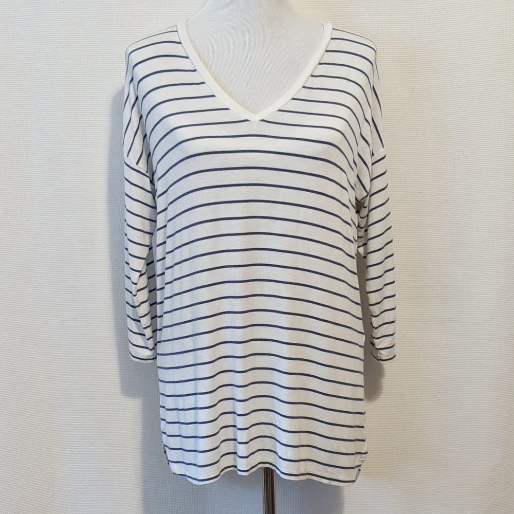 41 Hawthorn Megnan Striped Dolman Hi-Lo Tee | M